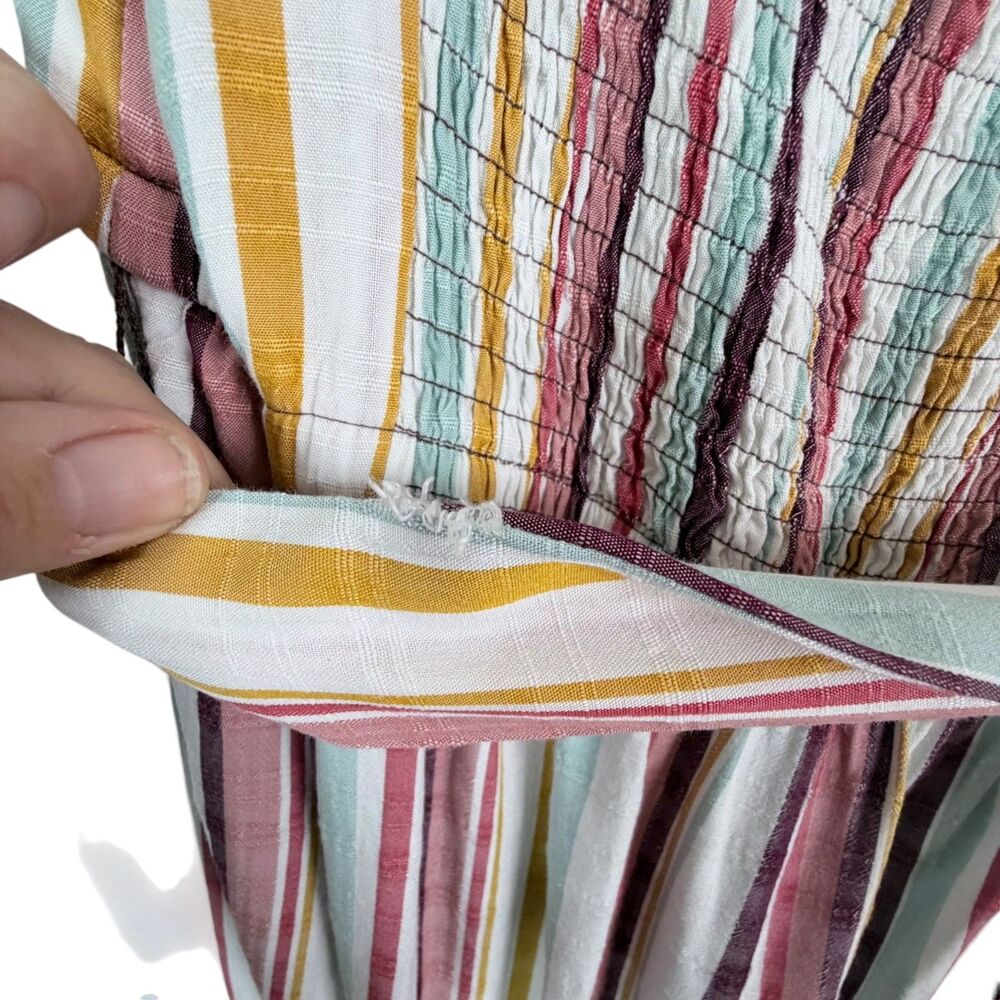 boho striped wide leg jumpsuit plus size 20 resort vacation summer lane bryant - Picture 3 of 8